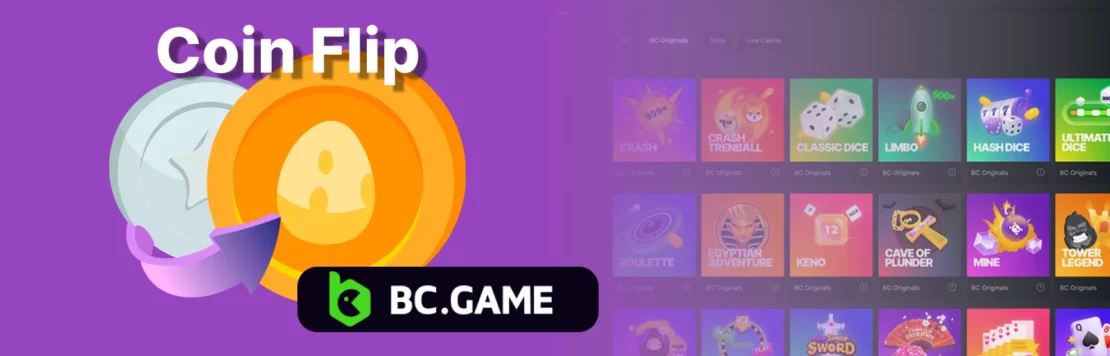 Try Coin Flip, unique game at BC Game Originals