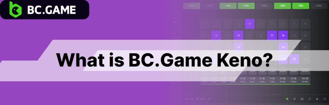 What is BC.Game Keno?
