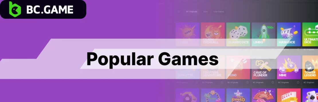 Explore BC.Game popular games